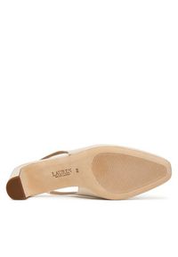Lauren Ralph Lauren - LAUREN RALPH LAUREN Czółenka 802P00096003 Écru. Materiał: skóra #5