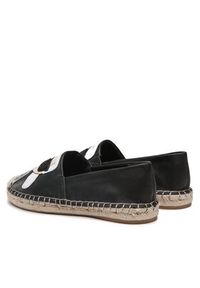 Karl Lagerfeld - KARL LAGERFELD Espadryle KL80111A Czarny. Kolor: czarny. Materiał: skóra #5