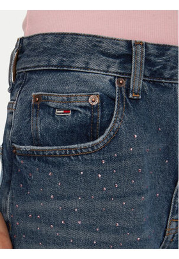 Tommy Jeans Jeansy Mia DW0DW20176 Niebieski Straight Fit. Kolor: niebieski