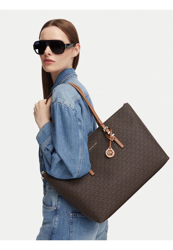 MICHAEL Michael Kors Torebka 30T6GQNT9B Brązowy. Kolor: brązowy. Materiał: skórzane
