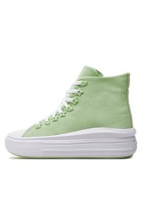 Converse Trampki Chuck Taylor All Star Motion Platform Stars A08100C Zielony. Kolor: zielony. Obcas: na platformie