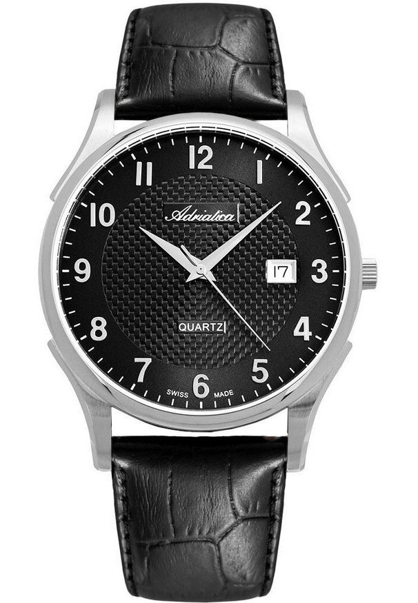 Zegarek męski Adriatica A1246.5224Q czarny. Kolor: czarny