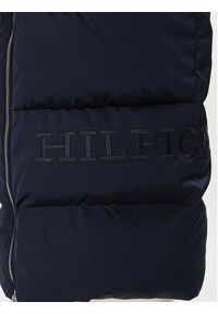 TOMMY HILFIGER - Tommy Hilfiger Płaszcz zimowy Sateen WW0WW40834 Granatowy Regular Fit. Kolor: niebieski. Materiał: syntetyk. Sezon: zima