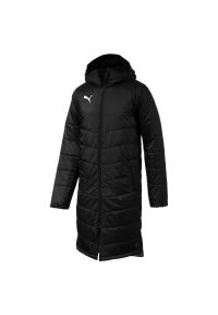 Puma męski płaszcz zimowy Liga Sideline Bench, czarny, S. Kolor: czarny. Sezon: zima. Sport: piłka nożna #1