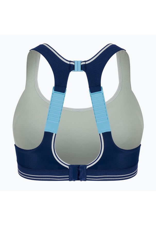 Biustonosz treningowy Shock Absorber Ultimate Run Bra. Kolor: niebieski. Sport: bieganie