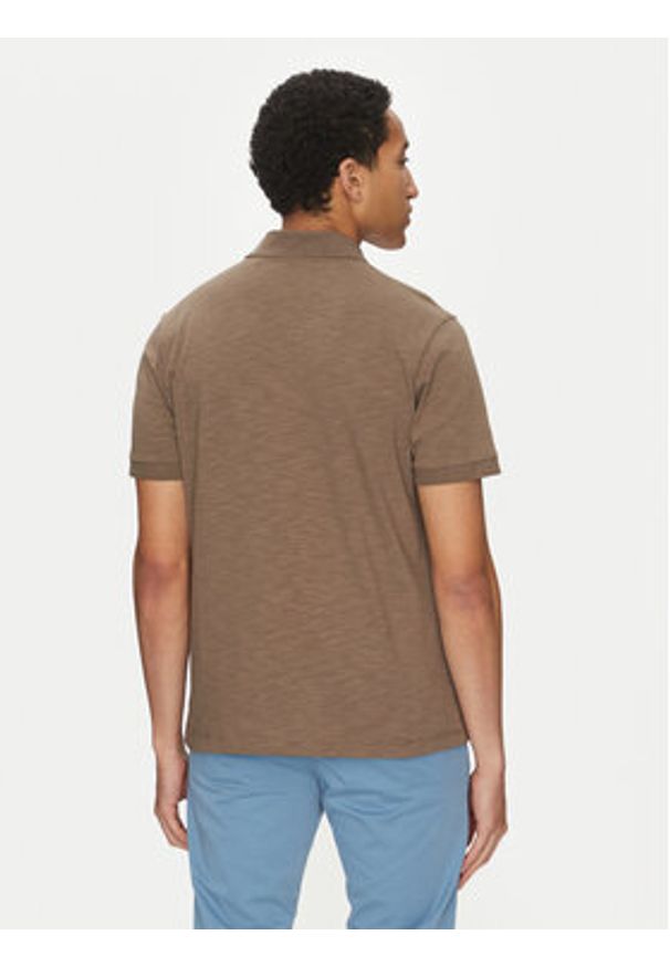 BOSS Polo 50536728 Beżowy Regular Fit. Typ kołnierza: polo. Kolor: beżowy. Materiał: bawełna