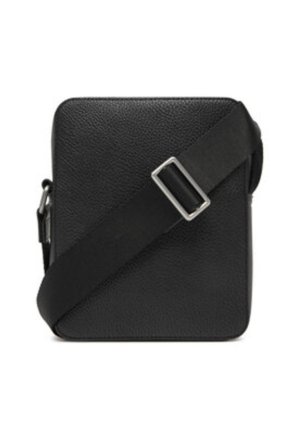 TOMMY HILFIGER - Tommy Hilfiger Saszetka Th Central Mini Reporter AM0AM13204 Czarny. Kolor: czarny. Materiał: skóra