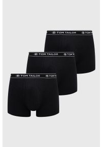 Tom Tailor bokserki (3-pack) męskie kolor czarny. Kolor: czarny. Materiał: materiał #1