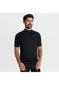 ROGELLI - Koszulka rowerowa męska Rogelli Core z krótkim rękawem. Kolor: czarny. Długość rękawa: krótki rękaw. Długość: krótkie. Sport: kolarstwo #1