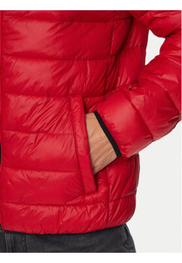 Karl Lagerfeld - KARL LAGERFELD Kurtka przejściowa Blouson 505090 543590 Czerwony Regular Fit. Typ kołnierza: dekolt w karo. Kolor: czerwony. Materiał: syntetyk