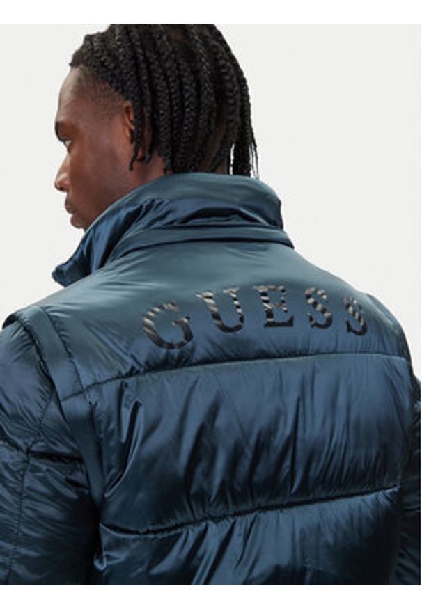 Guess Kurtka zimowa M5BL2L WGZF2 Niebieski Regular Fit. Kolor: niebieski. Materiał: syntetyk. Sezon: zima