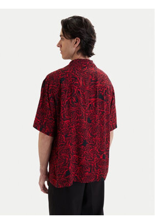Hugo - HUGO Koszula Espino 50560596 Czerwony Relaxed Fit. Kolor: czerwony. Materiał: wiskoza