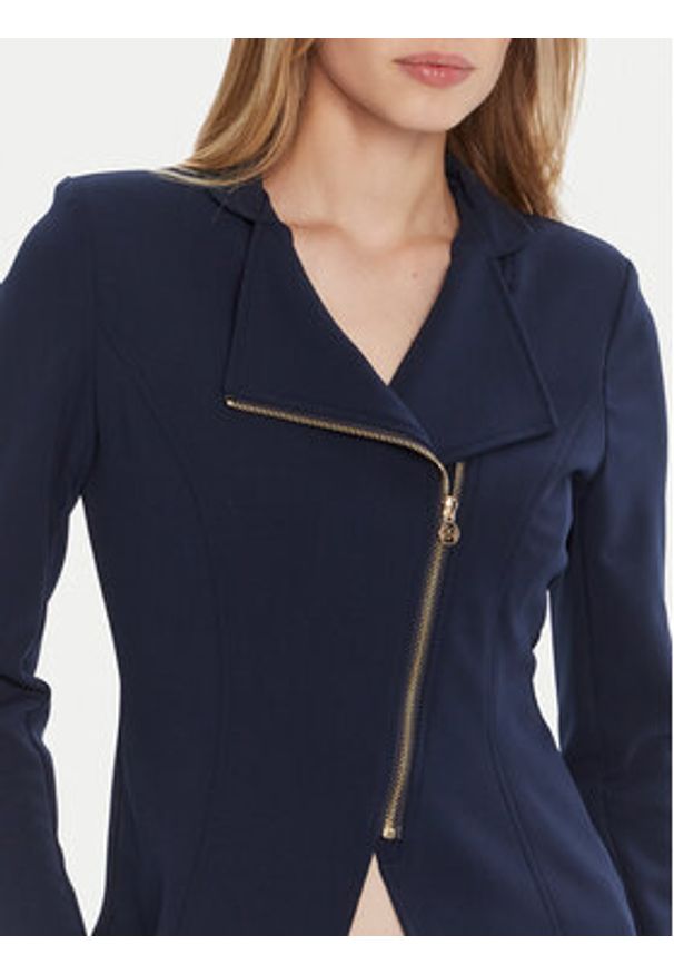 Rinascimento Marynarka CFC0125220003 Granatowy Slim Fit. Kolor: niebieski. Materiał: syntetyk