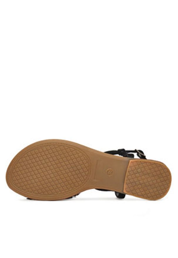 DeeZee Sandały F103-100 Czarny. Kolor: czarny. Materiał: materiał