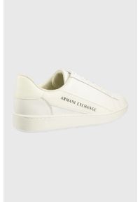 Armani Exchange sneakersy XUX082.XV262.M801 kolor biały. Nosek buta: okrągły. Zapięcie: sznurówki. Kolor: biały. Materiał: guma #5