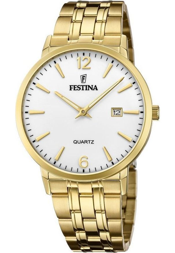 Zegarek Festina Zegarek męski Festina F20513-2 złoty. Kolor: złoty