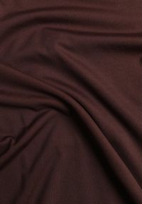 Renee - Brązowa Dopasowana Bluzka Typu Longsleeve z Bawełną Moanti. Okazja: na co dzień. Kolor: brązowy. Materiał: bawełna. Długość rękawa: długi rękaw. Wzór: kropki. Styl: casual #4