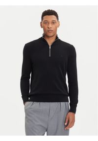 Marc O'Polo Sweter 529 5144 60314 Czarny Regular Fit. Typ kołnierza: polo. Kolor: czarny. Materiał: bawełna