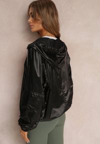 Renee - Czarna Kurtka Mikandros. Kolor: czarny. Długość rękawa: długi rękaw. Długość: długie. Styl: klasyczny #5