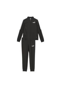 Puma - Młodzieżowy dres baseballowy z poliesteru PUMA Black. Kolor: czarny. Materiał: dresówka. Styl: młodzieżowy #1