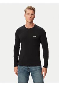 Emporio Armani Underwear Longsleeve EM000383 AF25018 UC001 Czarny Regular Fit. Kolor: czarny. Materiał: bawełna. Długość rękawa: długi rękaw #1