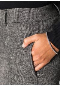 bonprix - Spodnie z szerokimi nogawkami. Kolekcja: petite. Kolor: szary. Materiał: wełna, materiał. Styl: elegancki #3