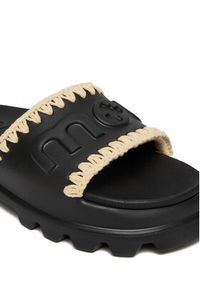 Mou Klapki MU.SW661000N Czarny. Kolor: czarny. Materiał: syntetyk #2