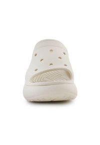 Klapki damskie Crocs Crush Slide Bone Os. Kolor: biały. Materiał: materiał, syntetyk