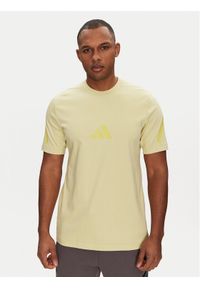 Adidas - adidas T-Shirt Z.N.E. JD5981 Żółty Regular Fit. Kolor: żółty. Materiał: bawełna #1