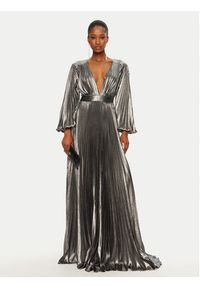 Babylon Sukienka wieczorowa S00813 Srebrny Regular Fit. Kolor: srebrny. Materiał: syntetyk. Styl: wizytowy #5