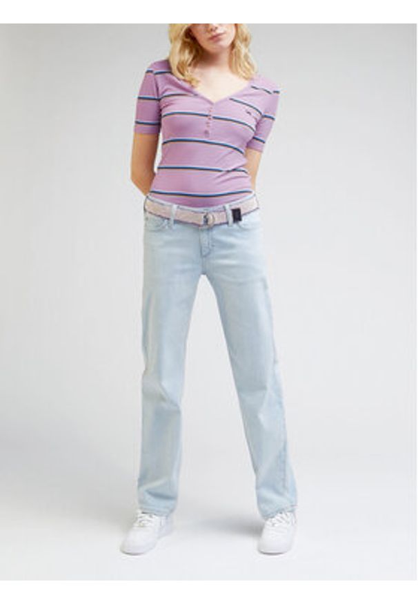 Lee Jeansy Low Rise Jane L34VHJB44 112332720 Błękitny Straight Leg. Kolor: niebieski