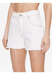 BDG Urban Outfitters Szorty jeansowe BDG ALINE ECRU STRETCH 76831940 Biały Regular Fit. Kolor: biały. Materiał: bawełna #1