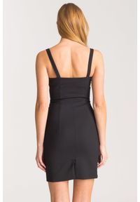 Patrizia Pepe - Sukienka PATRIZIA PEPE. Materiał: wełna, dzianina. Długość rękawa: na ramiączkach. Typ sukienki: asymetryczne. Długość: mini #4