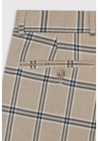 Pako Lorente - PAKO LORENTE – Spodnie garniturowe w kolorze beżowym w kratę. Kolor: beżowy. Styl: elegancki #2