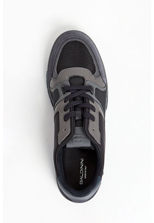 Baldinini - Sneakersy męskie skórzane BALDININI. Materiał: skóra