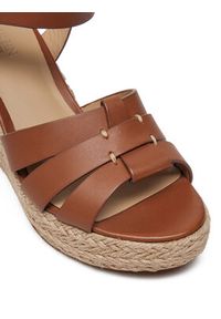 Lauren Ralph Lauren - LAUREN RALPH LAUREN Espadryle Soffia 802953961001 Brązowy. Kolor: brązowy. Materiał: skóra