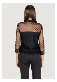 Morgan Bluzka 252-TEREZA Czarny Slim Fit. Kolor: czarny. Materiał: syntetyk #4