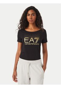 EA7 Emporio Armani T-Shirt 7W001444 AF10373 MC004 Czarny Slim Fit. Kolor: czarny. Materiał: bawełna #1