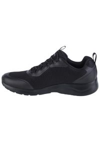 skechers - Buty do chodzenia męskie Skechers Dynamight 20. Zapięcie: bez zapięcia. Kolor: czarny. Materiał: materiał, syntetyk. Szerokość cholewki: normalna. Sport: turystyka piesza