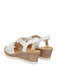 Rieker Sandały CEO-61916-80 Biały. Kolor: biały. Materiał: skóra #7