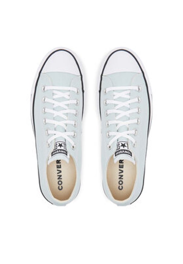 Converse Trampki Chuck Taylor All Star Lift Platform A11876C Błękitny. Kolor: niebieski. Materiał: materiał. Obcas: na platformie