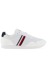 TOMMY HILFIGER - Buty Tommy Hilfiger Core Lo Runner FM0FM04504-YBS - białe. Okazja: na co dzień. Kolor: biały. Materiał: poliester, materiał. Szerokość cholewki: normalna #1