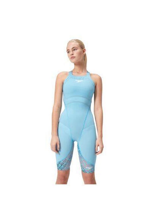 Strój kąpielowy startowy damski Speedo Lzr Ignite. Kolor: czerwony, niebieski, wielokolorowy