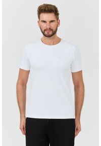 Guess - GUESS Biały męski t-shirt New Tech Str T, Rozmiar L. Kolor: biały