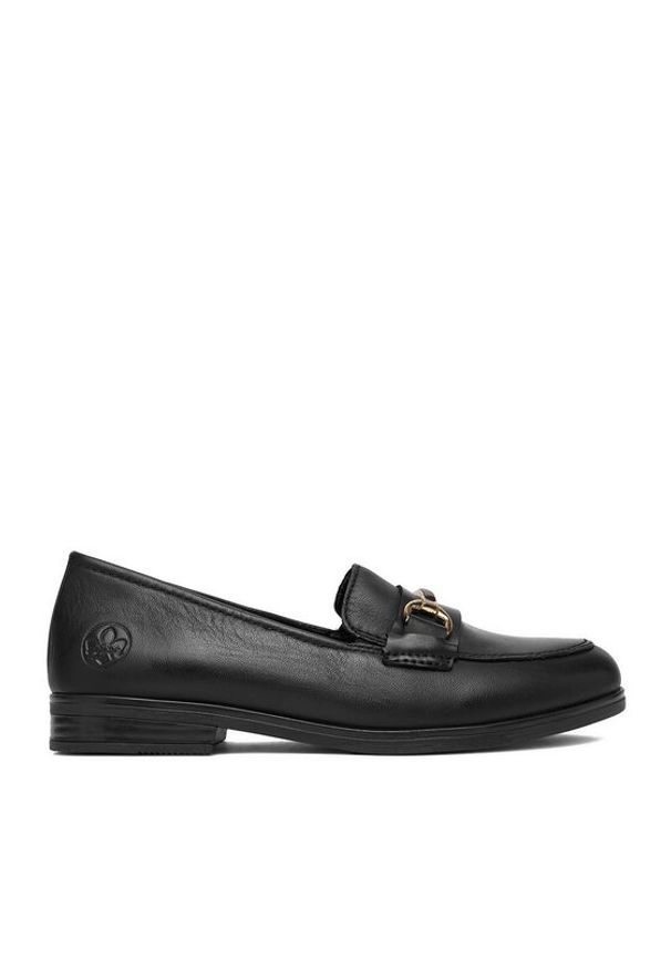 Rieker Loafersy 46262-01 Czarny. Kolor: czarny. Materiał: skóra