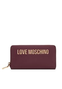 Love Moschino - Duży Portfel Damski LOVE MOSCHINO. Kolor: czerwony