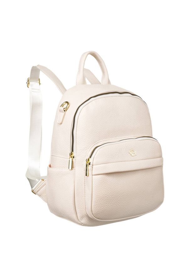ROVICKY - Plecak damski Rovicky R-KP-22-A19 beżowy. Kolor: beżowy. Materiał: materiał. Styl: casual, elegancki