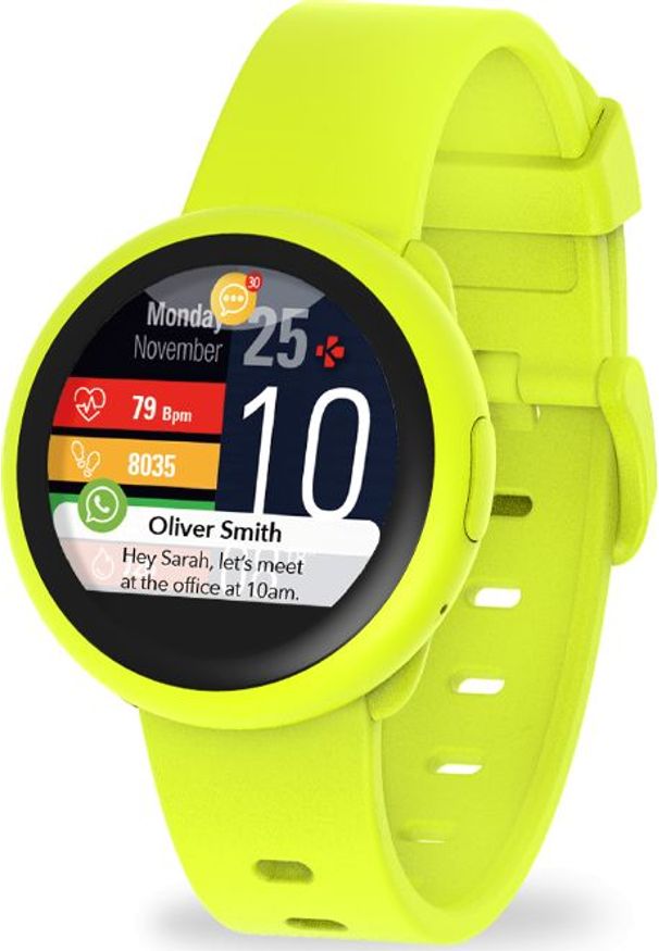 MYKRONOZ - Smartwatch MyKronoz ZeRound 3 Lite Żółty (001907210000). Rodzaj zegarka: smartwatch. Kolor: żółty