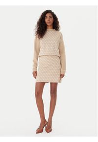 Guess Golf W5BR23 Z3JD2 Beżowy Relaxed Fit. Typ kołnierza: golf. Kolor: beżowy. Materiał: syntetyk #2