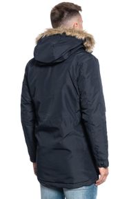 Only & Sons - ONLY & SONS ONSBASIL PARKA JACKET OTW NOOS DARK NAVY 22013441. Kolor: niebieski. Materiał: futro. Sezon: zima #4